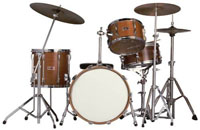 A image of a modern drum set